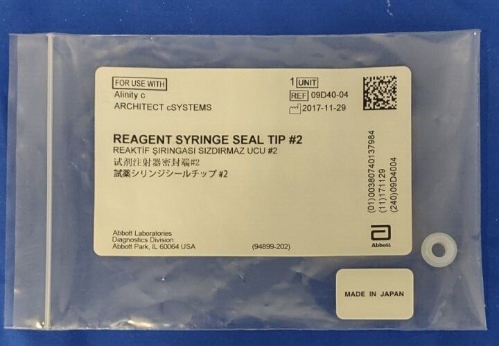 Architect cSystems Reagent Syringe Seal Tip #2 P/N 09D4004