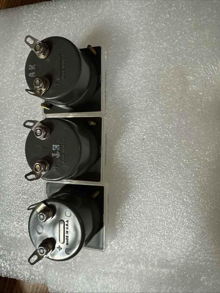lot of 3 Lambda DC-Amperes & DC Volt Meters Bin2