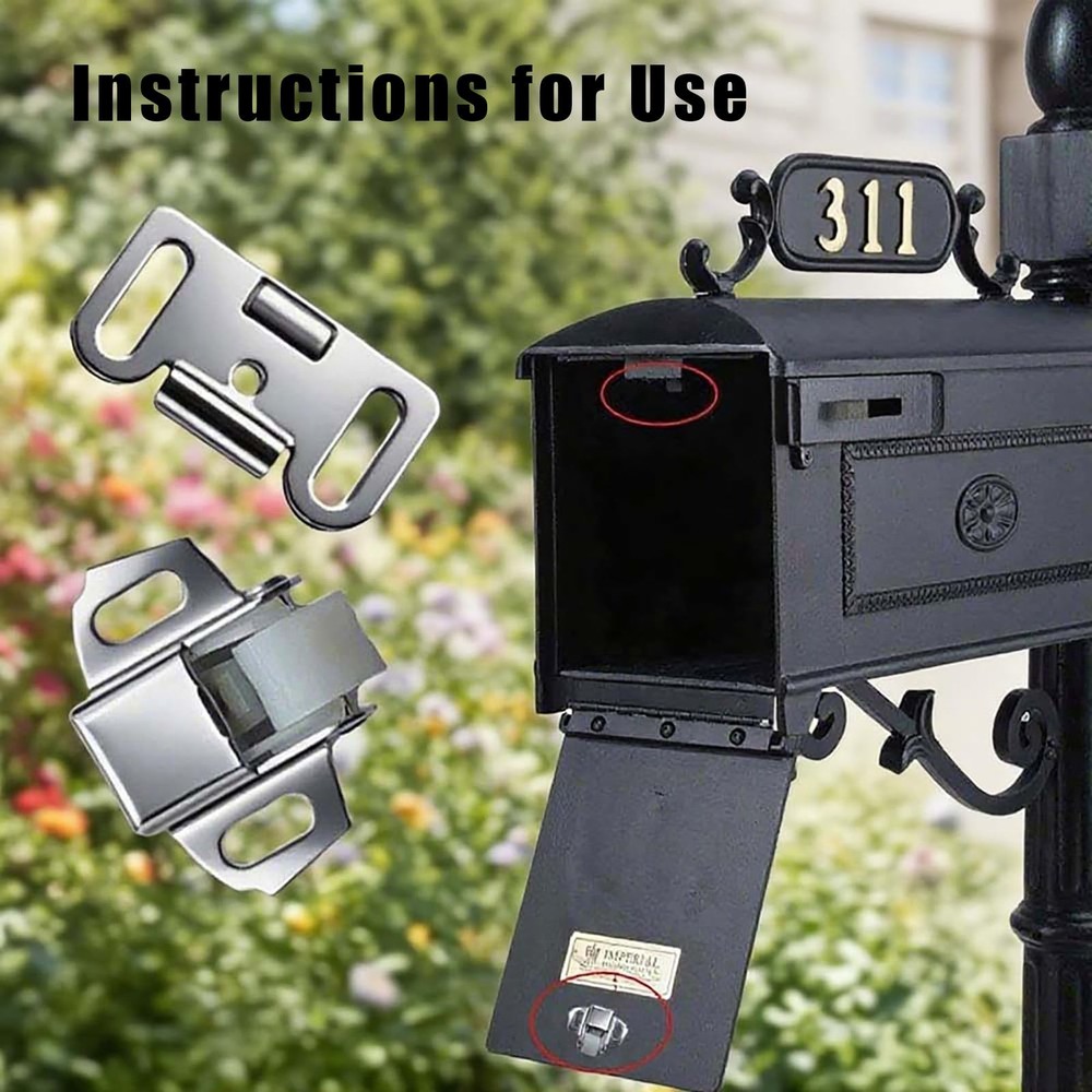 Mailbox Roller Catch Latch - 2 Packs RV Screen Door Locks Shower Shutter Door...