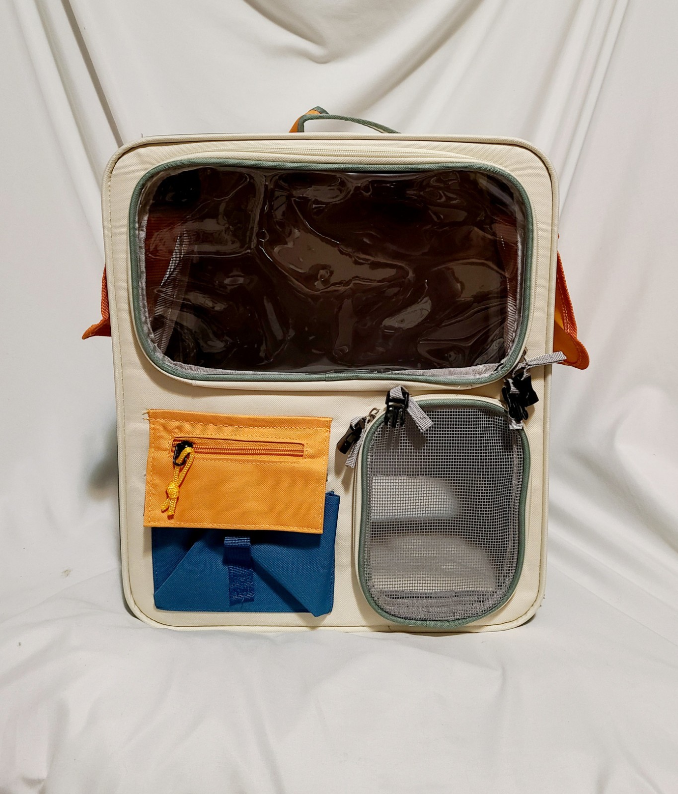 New Cat Small Dog Pet Travel Carrier Bag Backpack Soft Sided W/ Treat Storage