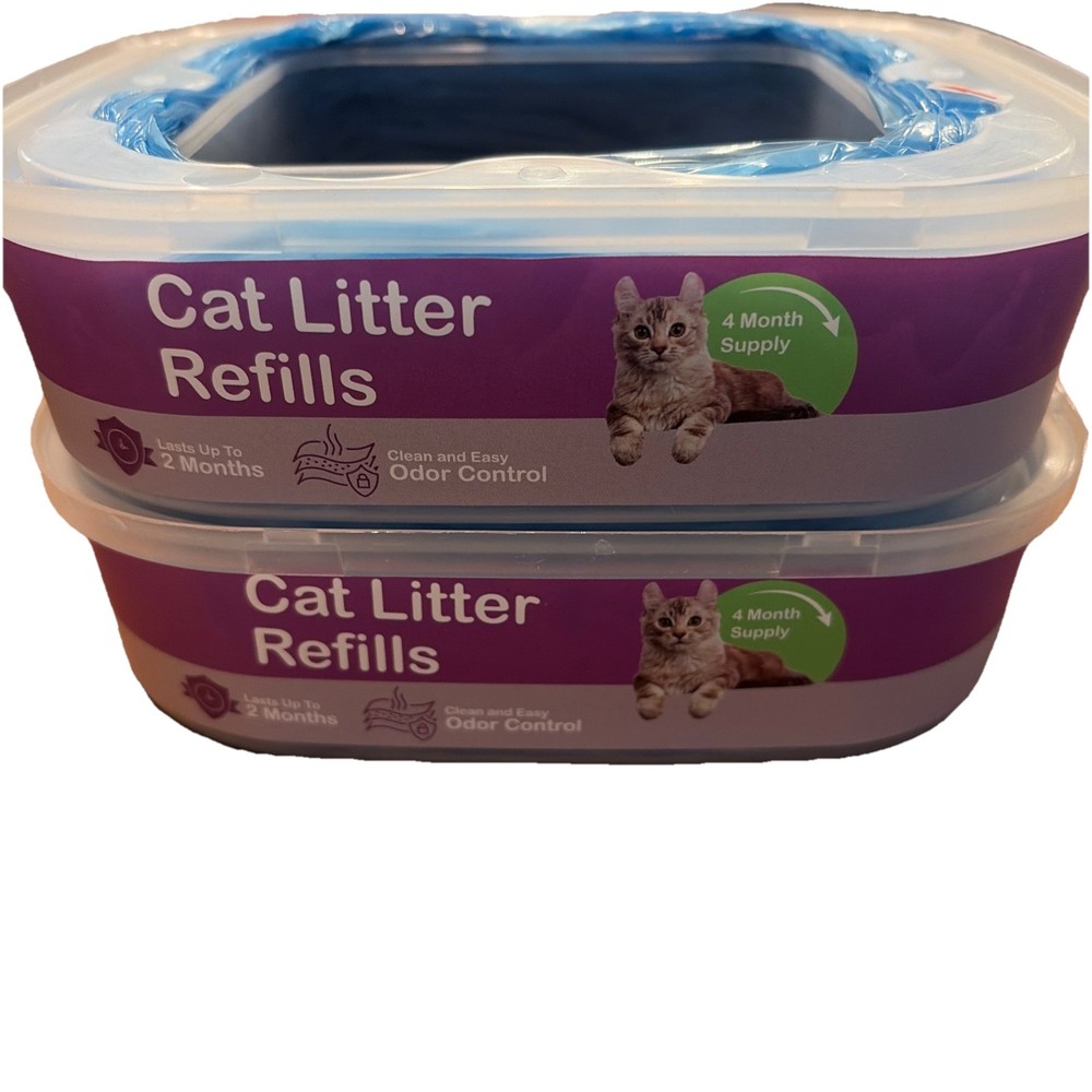 Cat Litter Refills 2 Pack (8 Month Supply) Odor Control