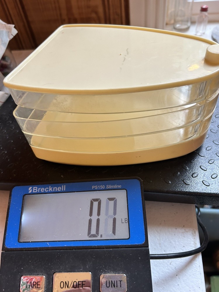 MCM Stacking Storage Tray/Case/Tower See Through Divided Sections Sewing e8