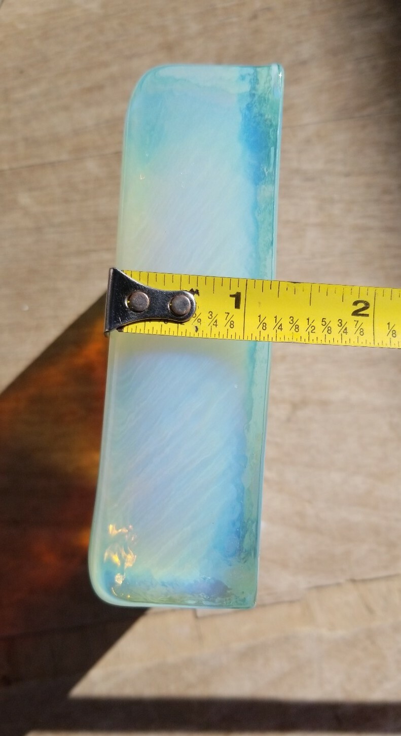 Opal Opalite Glass Tile Chipped Block 4 Slab Flint Knapping Cab 2# Sm.