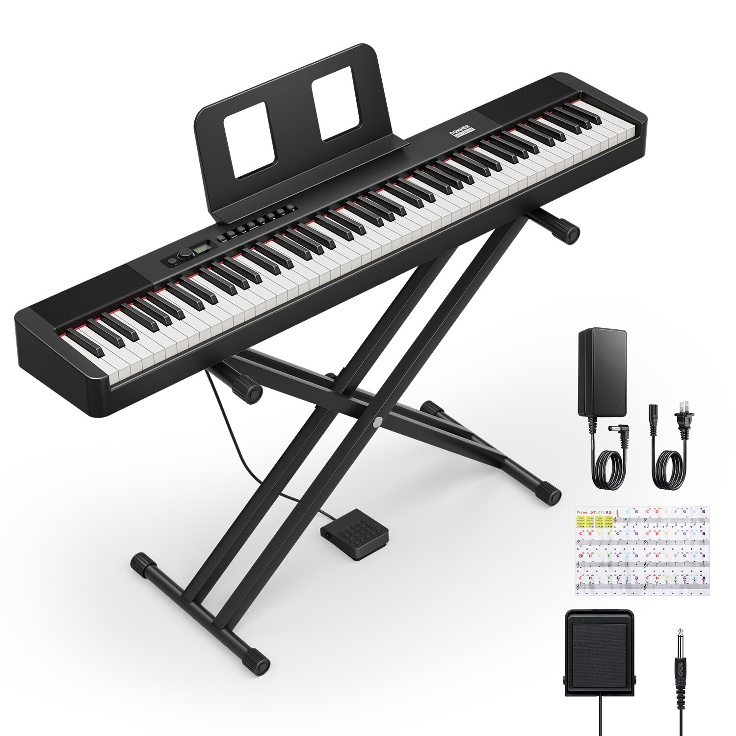 🎹 Donner DEP-20 Lite Digital Piano Keyboard 88 Weighted Key With Stand Pedal
