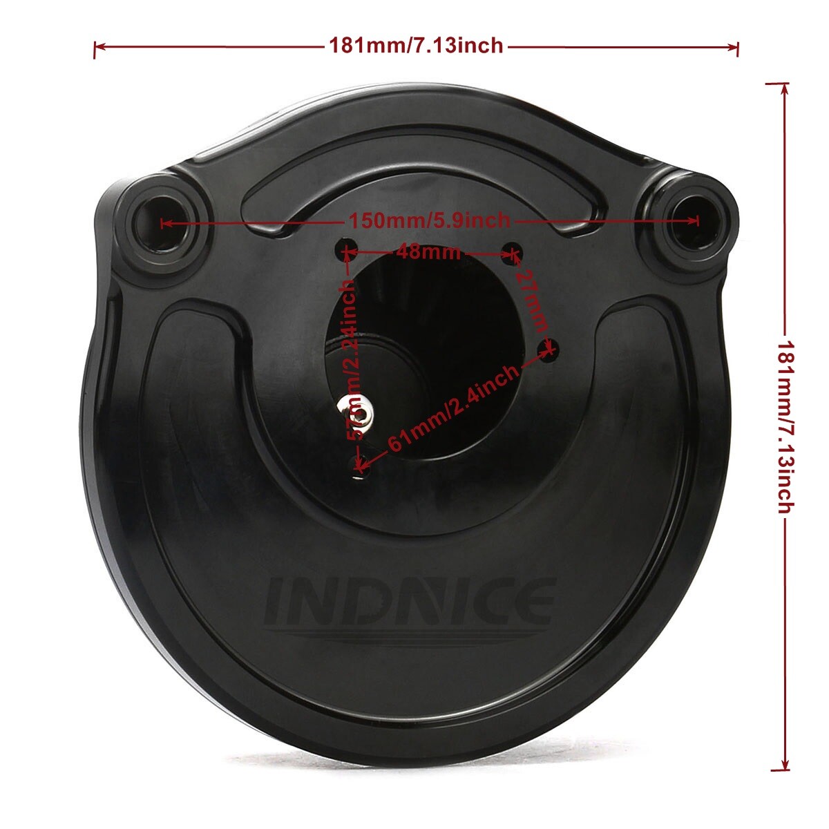 Black Cross Air Cleaner Filter For Harley Softail Slim Dyna FXDB Fat FXDF 00-15