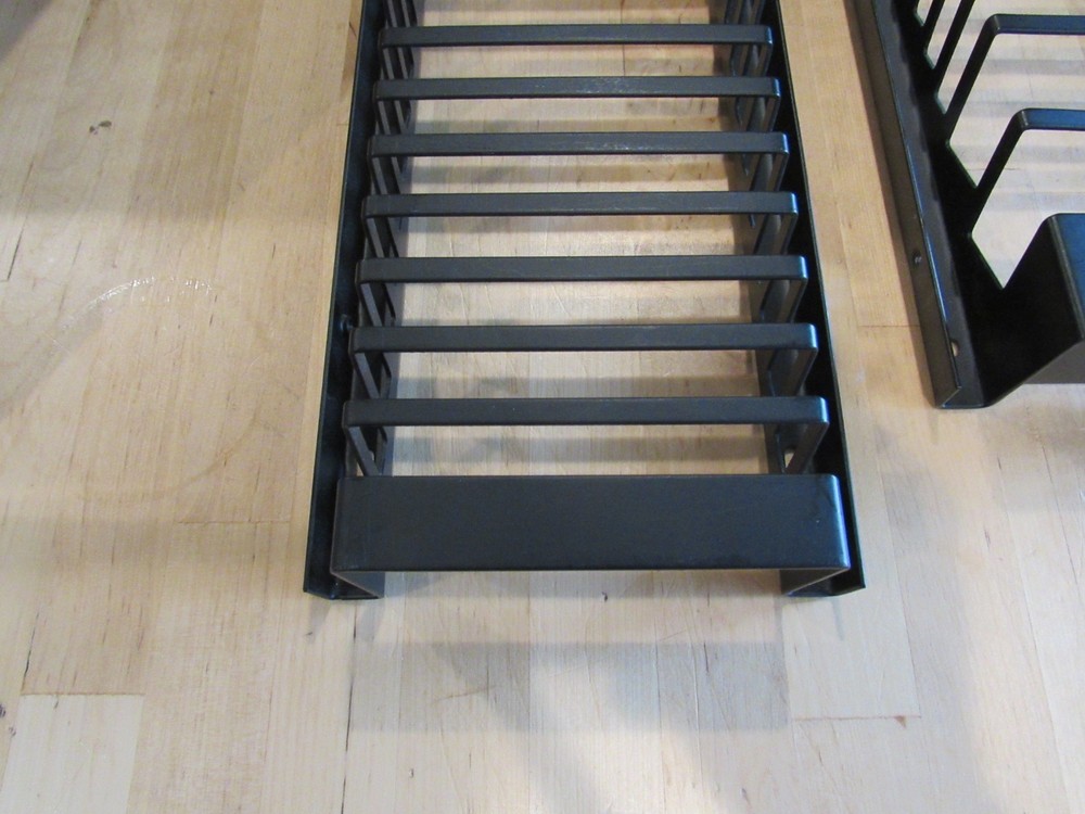 2 CD Storage Racks Black Metal Wall Mount/ Each hold 30