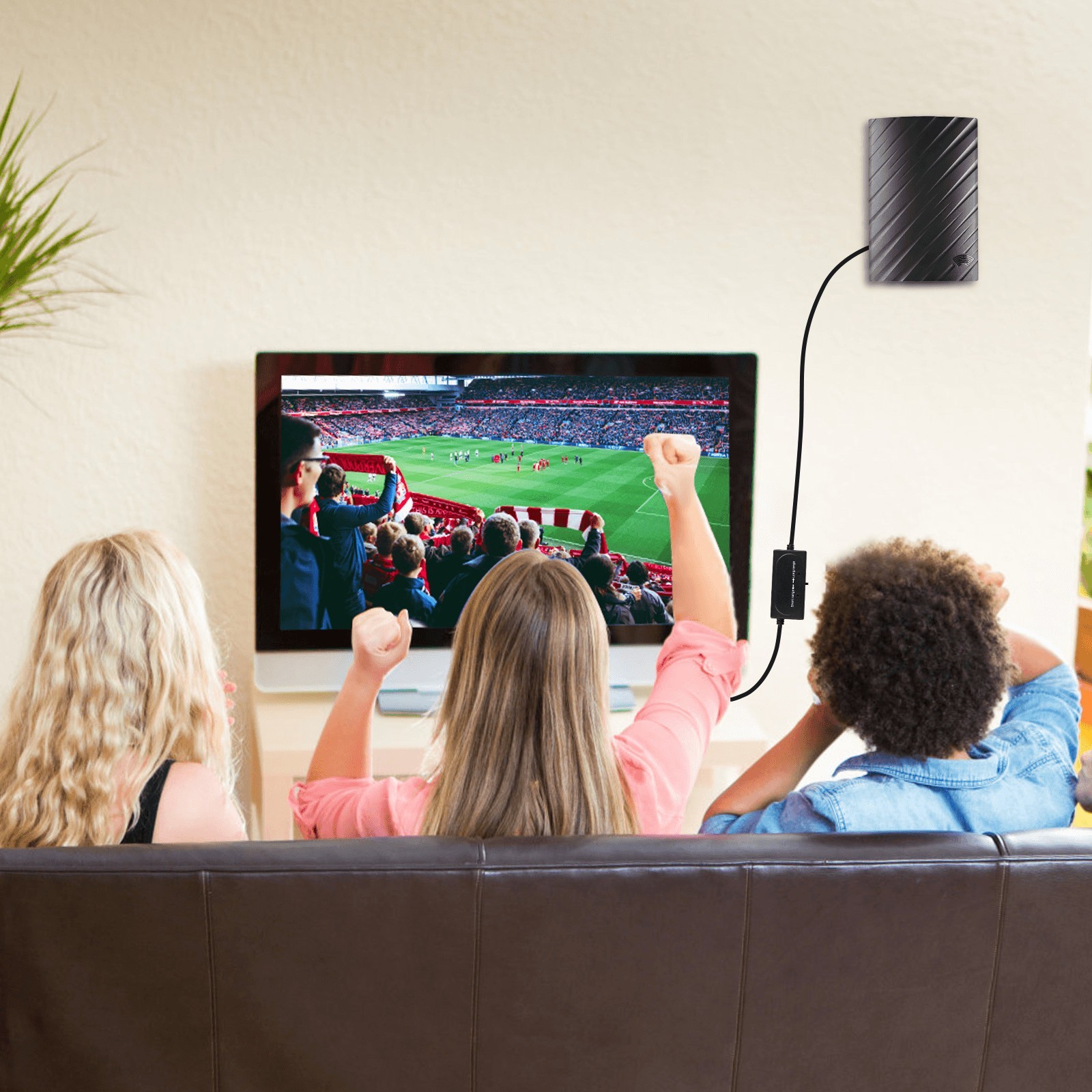 5600 Miles Digital TV Antenna 1080P 4K Waterproof HDTV Amplified Outdoor Indoor