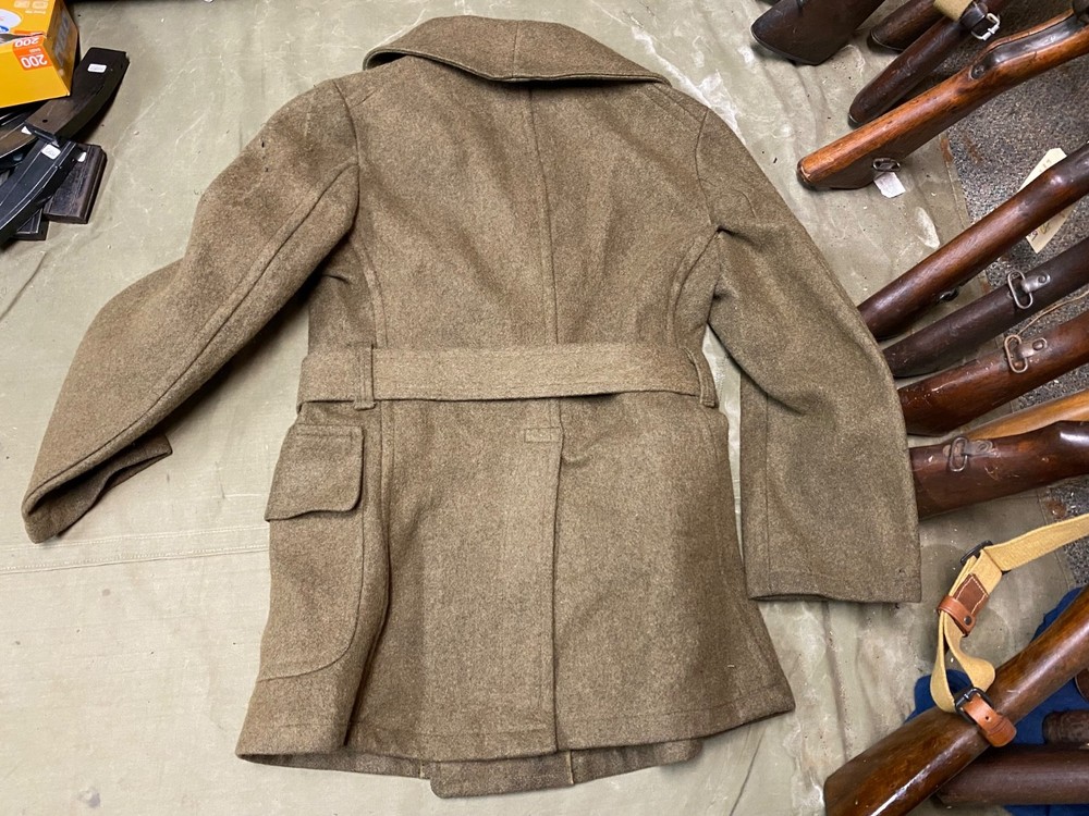 ORIGINAL WWII US ARMY WINTER M1938 "CUT DOWN" OVERCOAT JEEP JACKET- LARGE 44R