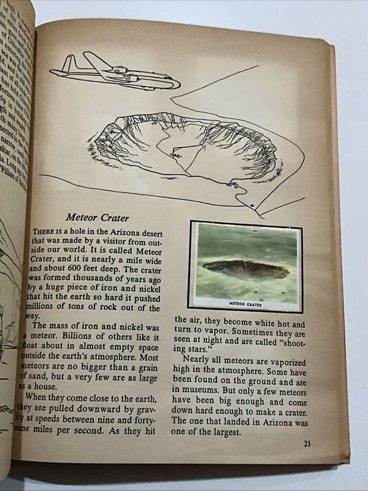 1953 The Golden Play Book of Wonders of The World Stamps Vintage With Stamps