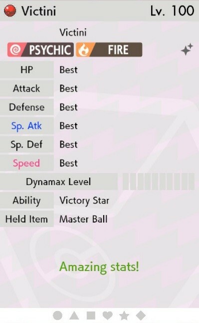✨Shiny✨ 6IV Victini For Pokemon Sword & Shield