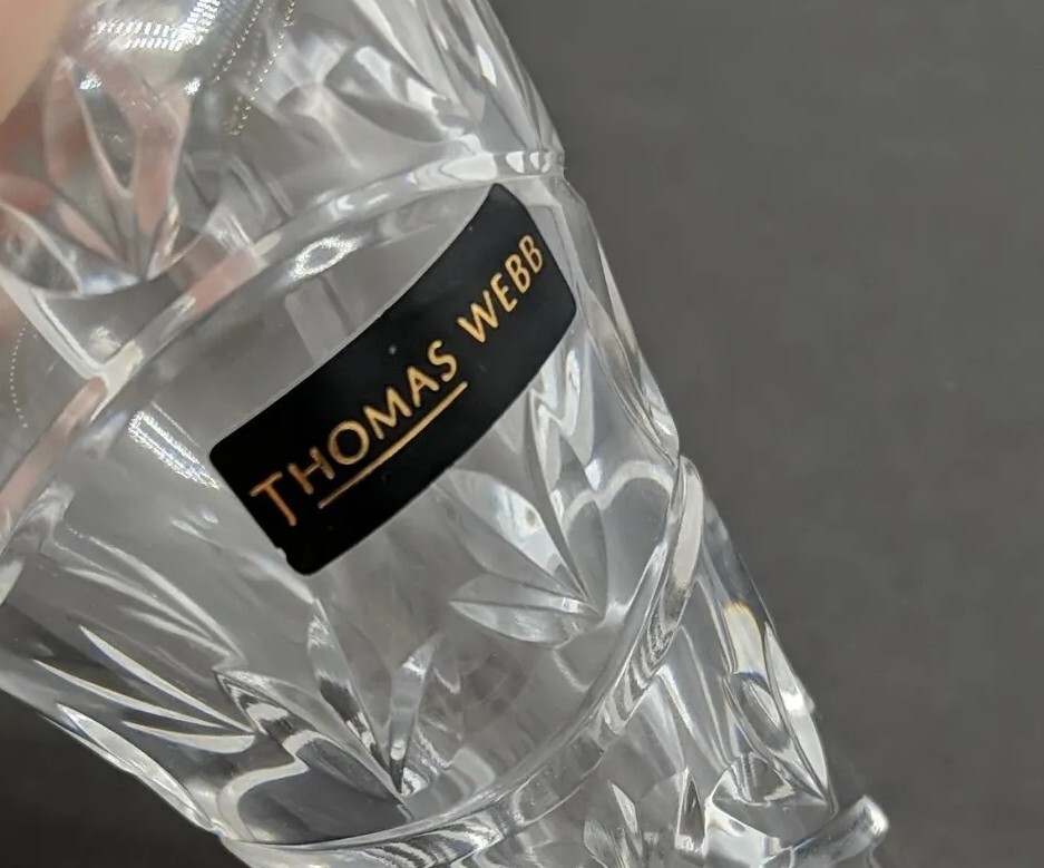 THOMAS WEBB CUT CRYSTAL GLASS PERFUME/SCENT BOTTLE