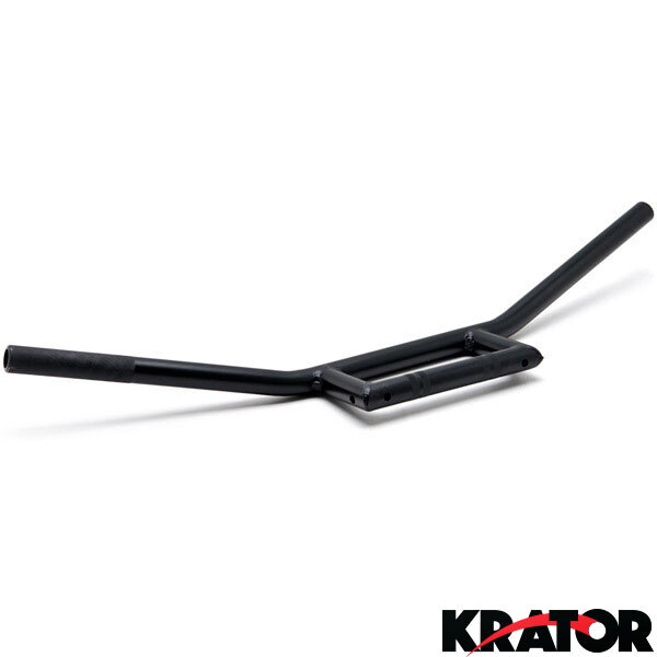 Motorcycle 7/8" Box Style Bar Handlebar Black For Custom Chopper Bobber Tracker