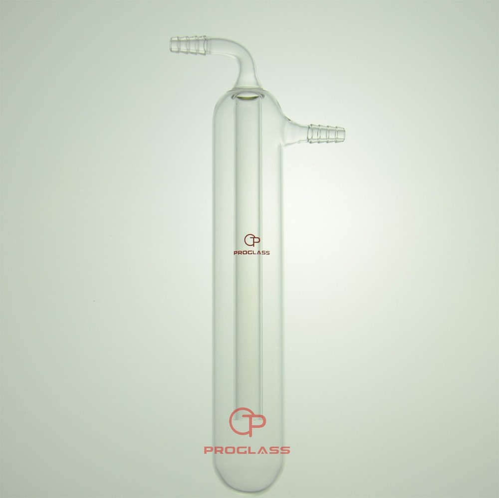 Lab Glass Integrated Cold Trap 10mm Hose Connection