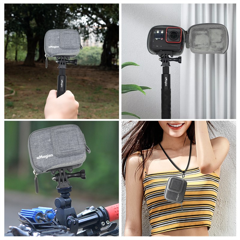 Portable Anti-scratch Protective Storage Bag Mini Camera Case for Insta360 Ace