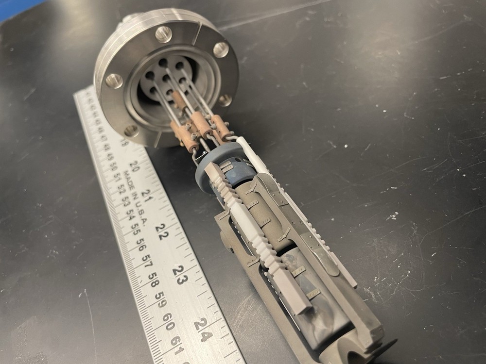 CF275 Conflat 7 conductor high voltage electrical feedthrough, e-gun cable
