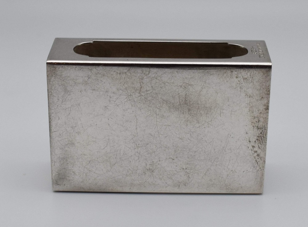 925 Sterling silver Match Box Case Monogrammed M.C.R.