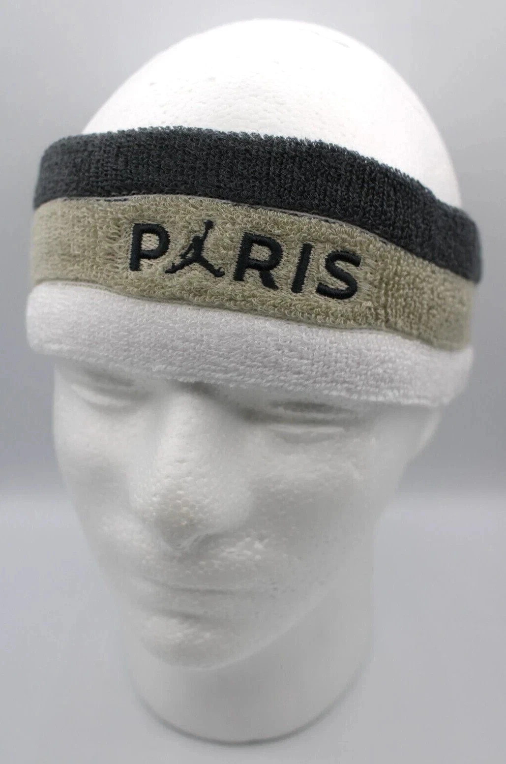 Nike Jordan Terry Headband & Wristbands Set Men's Iron Grey/Stone
