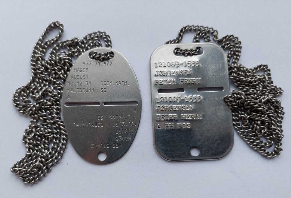 Collection Dog Tag Bundeswehr Tzahal Romania Switzerland Denmark Belgium Ukraine