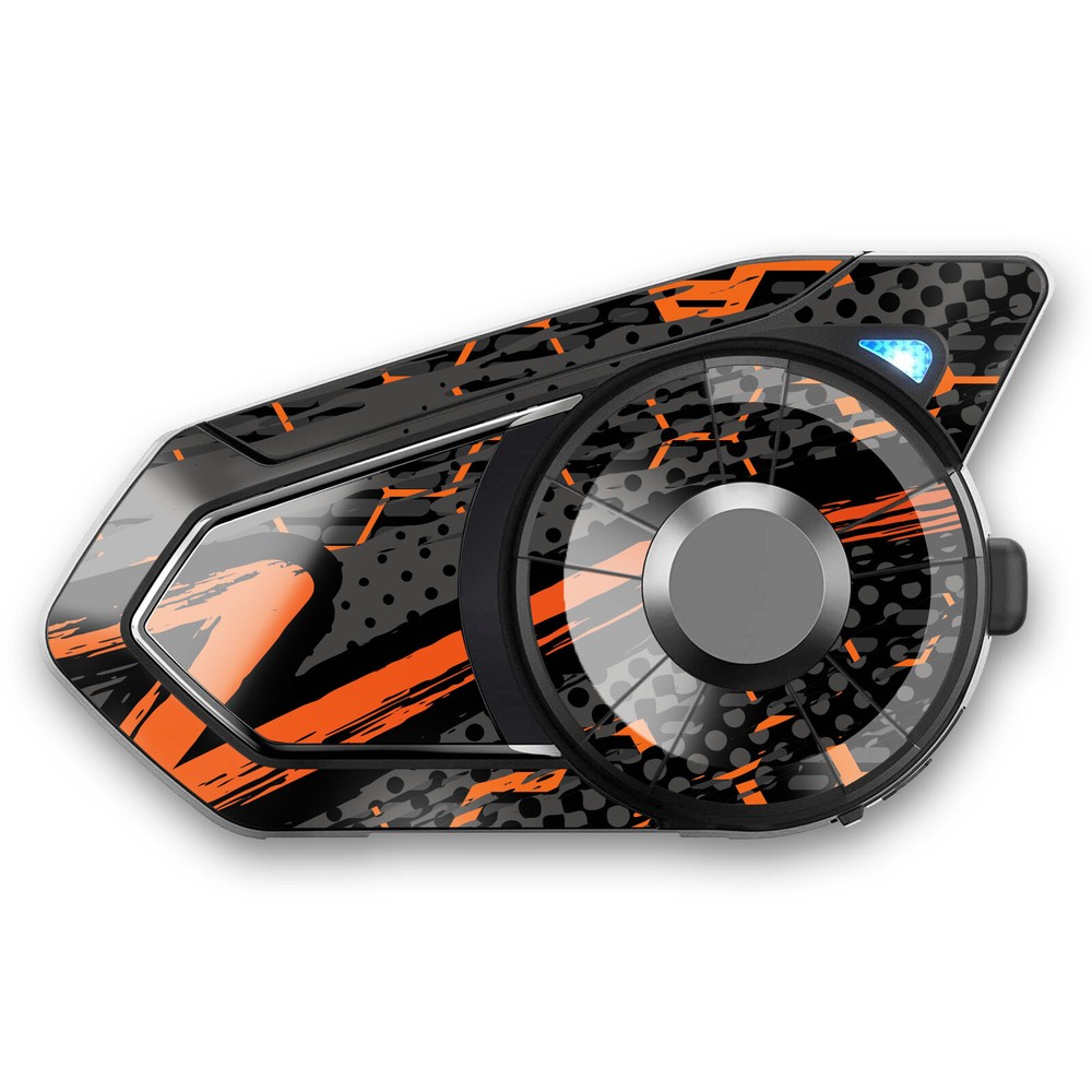 Orange Hexagon 1 Pcs For SENA 30K Intercom Device Sticker