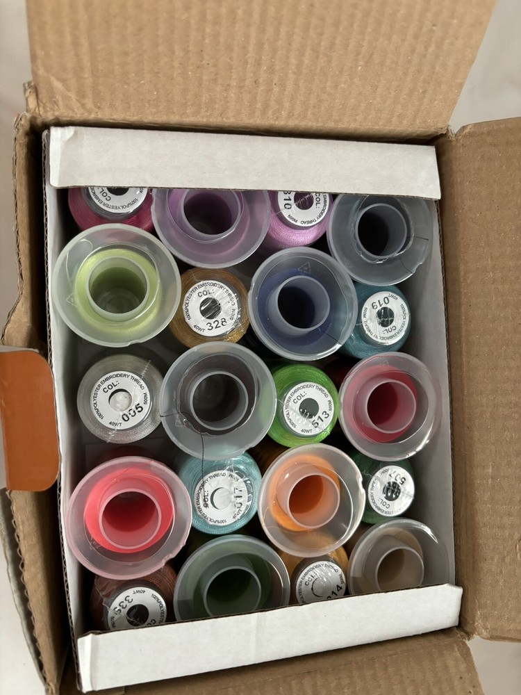 New Brothread Polyester Embroidery Machine Thread Set of 40 (39) missing 1 Color
