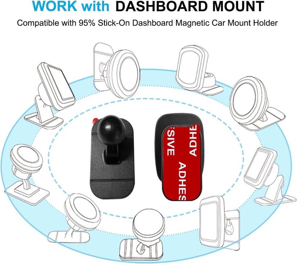 Very High Bond 9PCS Dashboard Adhesive Pads - Secure Your Mounts Effortlessly
