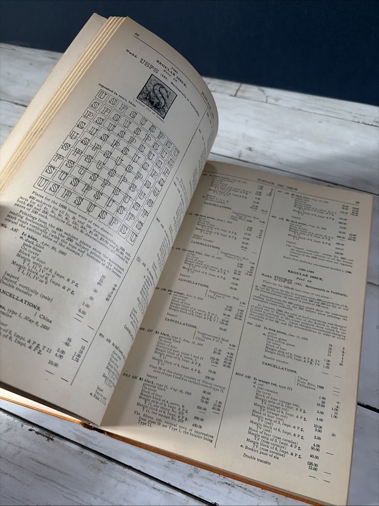 1940 United States Stamp Catalogue 18th Edition Rare Vintage