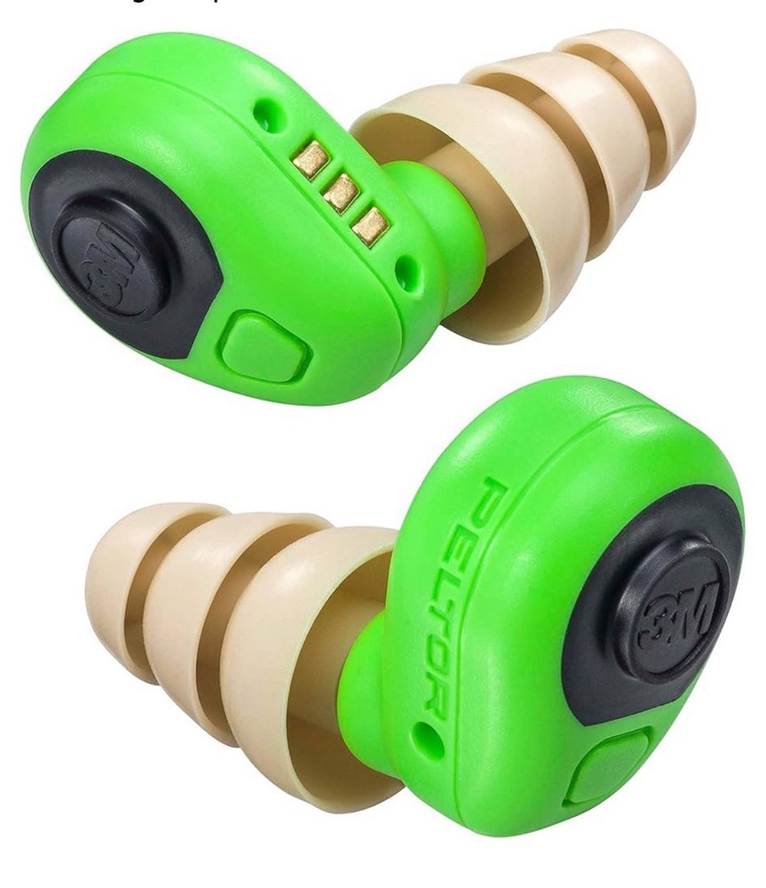 3M Peltor EEP100 Electronic Earplugs - Green Open Box. A4
