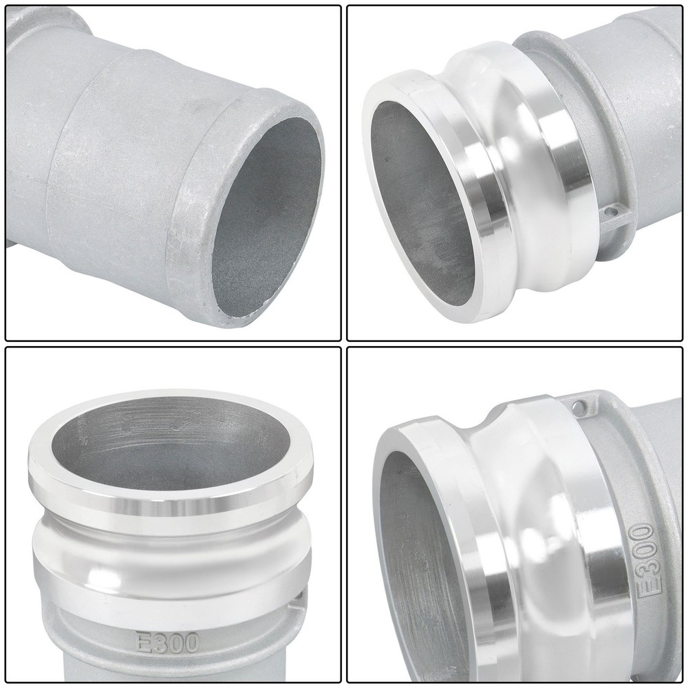 2 Pack Aluminum 3" Camlock Adapter Type E Lightweight Hose Connector