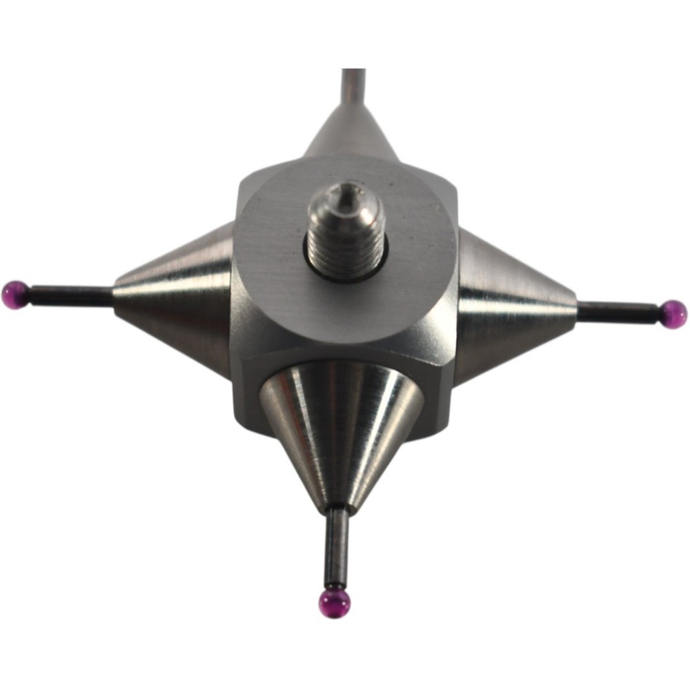 NEW CMM Star Probe Ruby Ball Indicator Point 4-Way Adapter 2mm