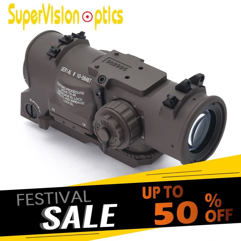 New Version DR 1-4x40 Rifle Scope EL-DR Type Scope 1-4x Variable Red w/Killflash