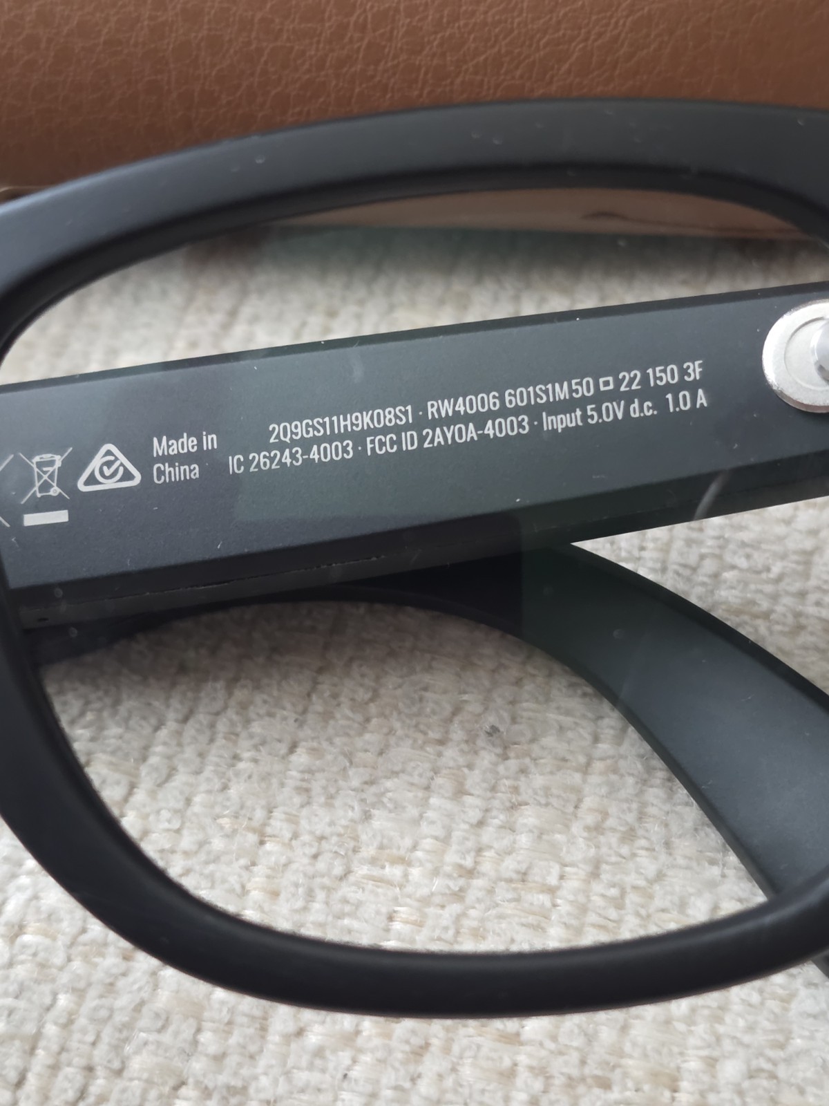 Ray-Ban Meta Wayfarer Gen 1 Matte Black, 50-22 Transitions Green - RW4006 601S1M