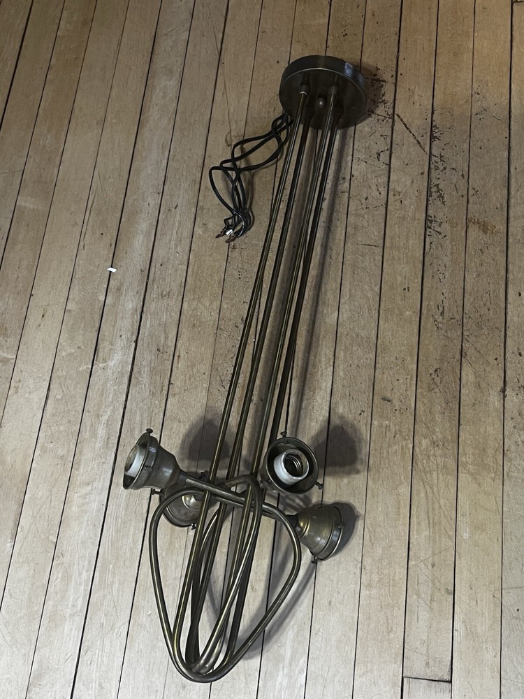 vintage antique Brass Ceiling Light Large