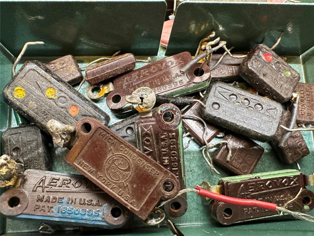 Large Lot (2.5+ Pounds) Mica Condensor / Capacitors