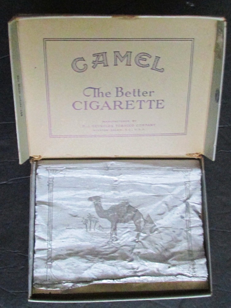 Camel Cigarette Flat 50's Empty Cardboard Box NOT TIN