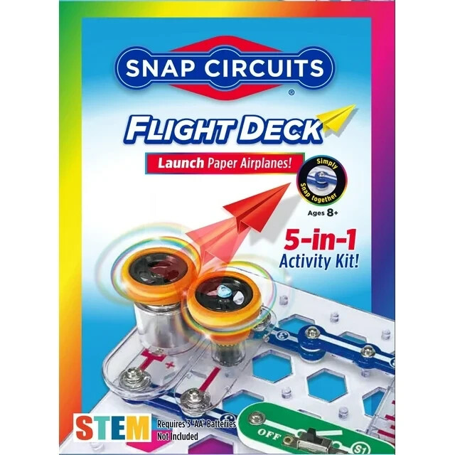 SNAP CIRCUITS SCFLTKIT - FLIGHT DECK - 6 STEM PROJECTS - AUTHORIZED DISTRIBUTOR