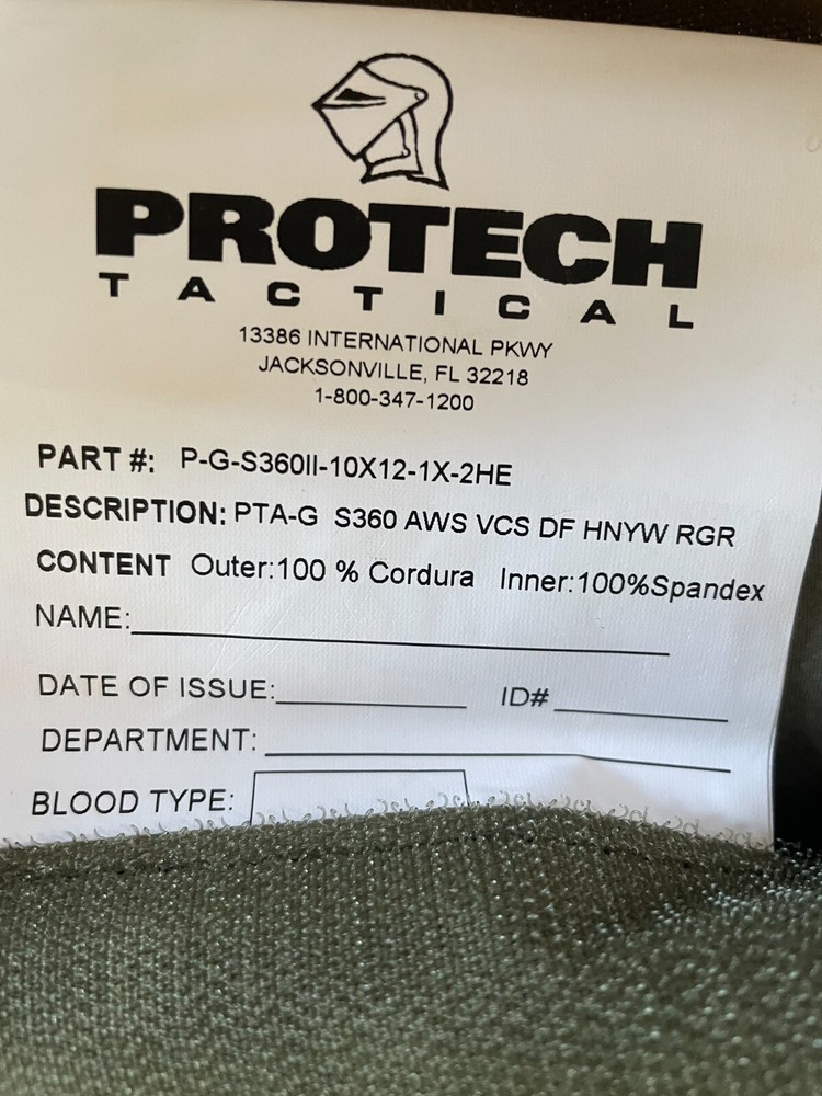 PROTECH Scalable Plate Rack System SHIFT 360 XL Ranger Green Webless Molle