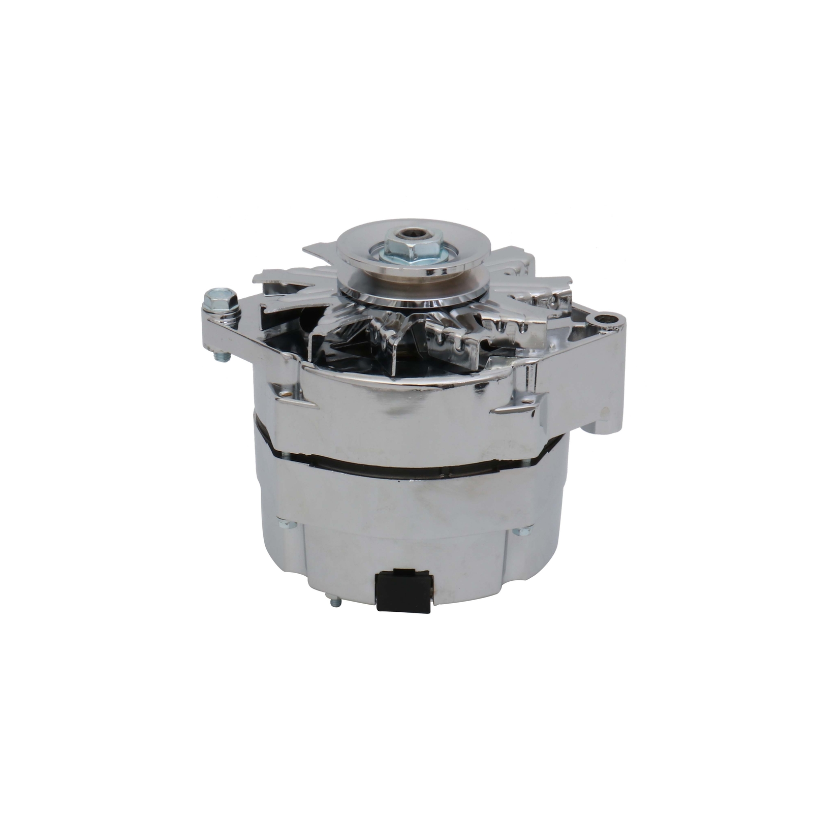 Alternator For 110Amp Chrome 1 Wire Self Exciting Street Rod GM 305 350 BBC SBC