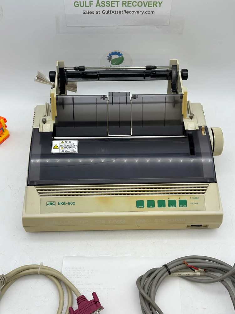 JRC NKG-800 Printer w/ Power and Data Cables (Used)