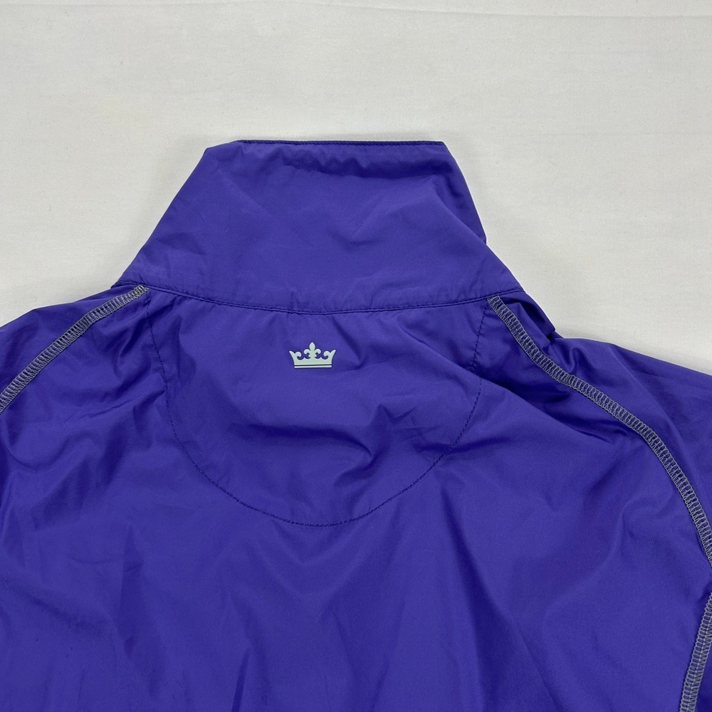 Peter Millar Element Wind Pullover Jacket Purple Golf Windbreaker Size L