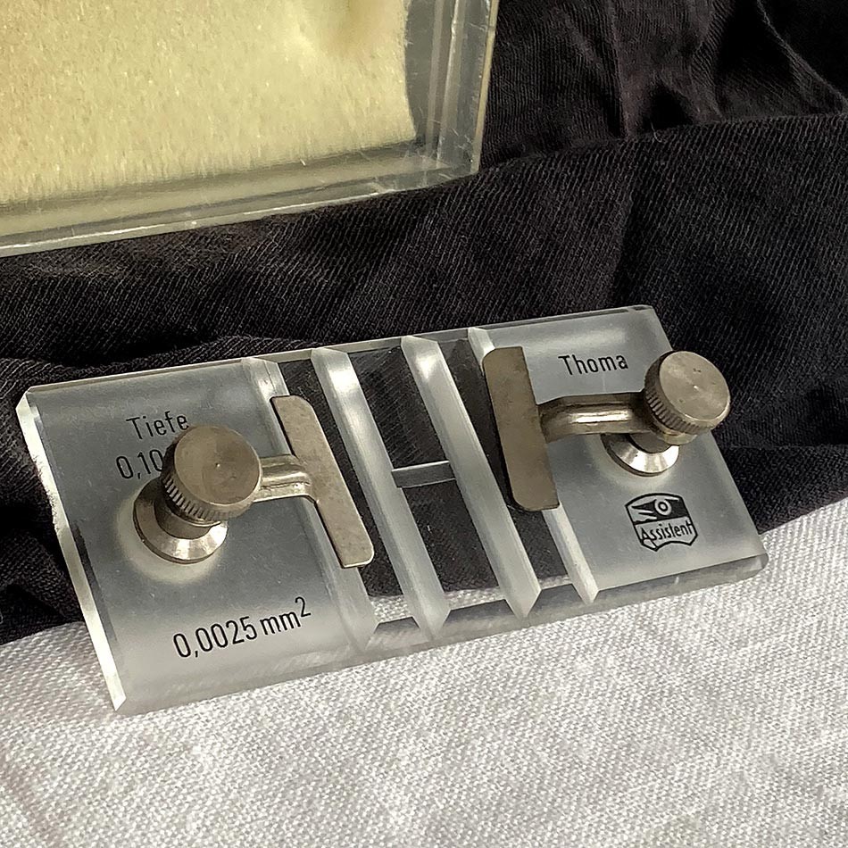 1960s West German Made Assistent Thoma Counting Slide Set