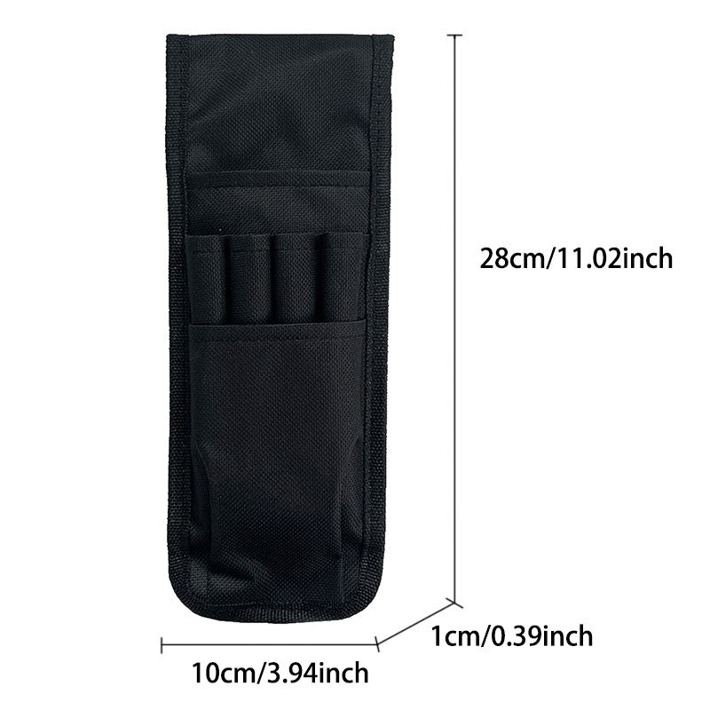 2 Pcs Belt Pen Holder, Multifunctional Adjustable Black