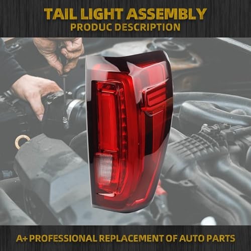 Tail Light Assembly Rear Lamp Compatible with Right Passenger Side LED Type
