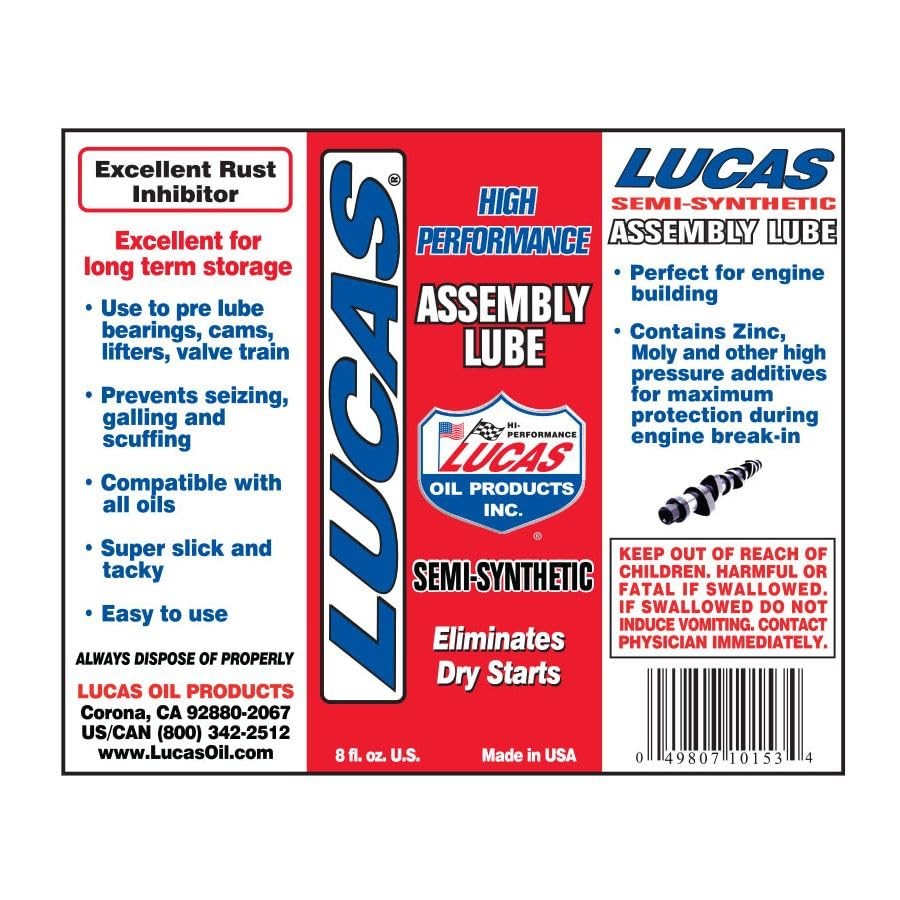 Lucas Oil Assembly Lube - 8oz 10153