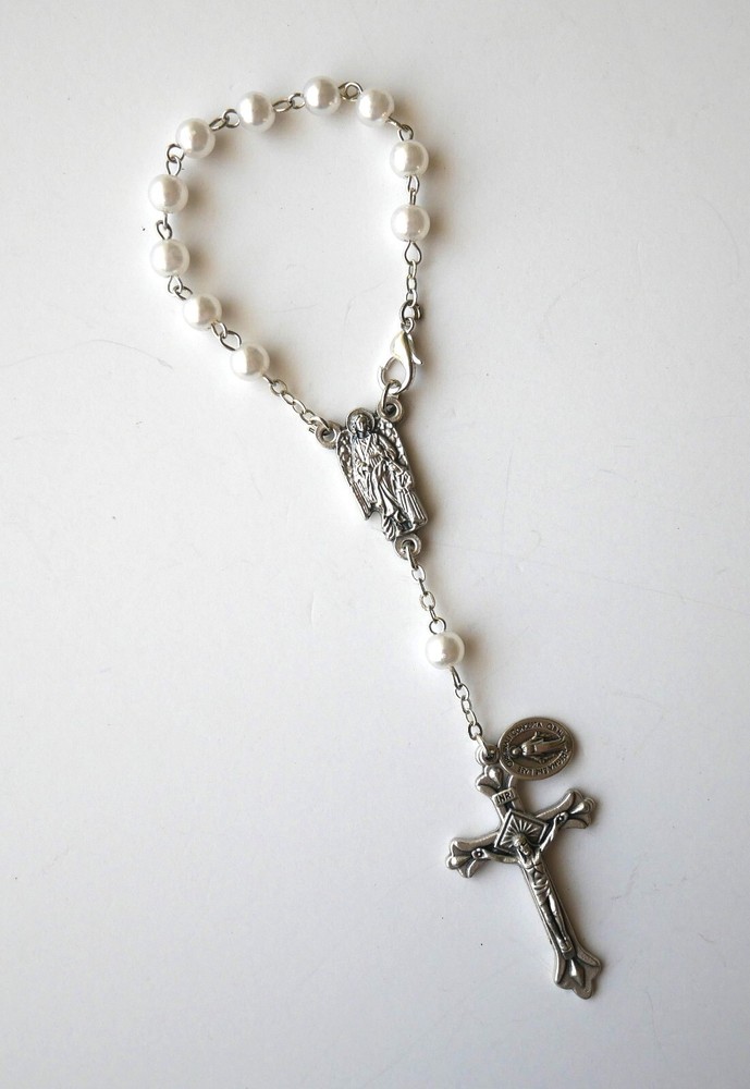 Guardian Angel Small Rosary / Car Rosary