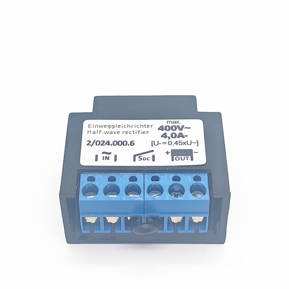 2/024.000.6 Einweggleichrichter Half-wave rectifier max.400V 4.0A