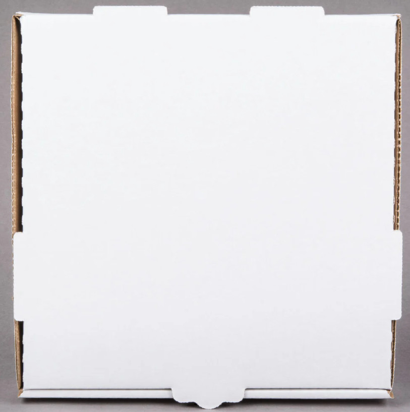 12" x 12" x 2" White Corrugated Plain Unprinted Pizza / Bakery Box (100/Bundle)