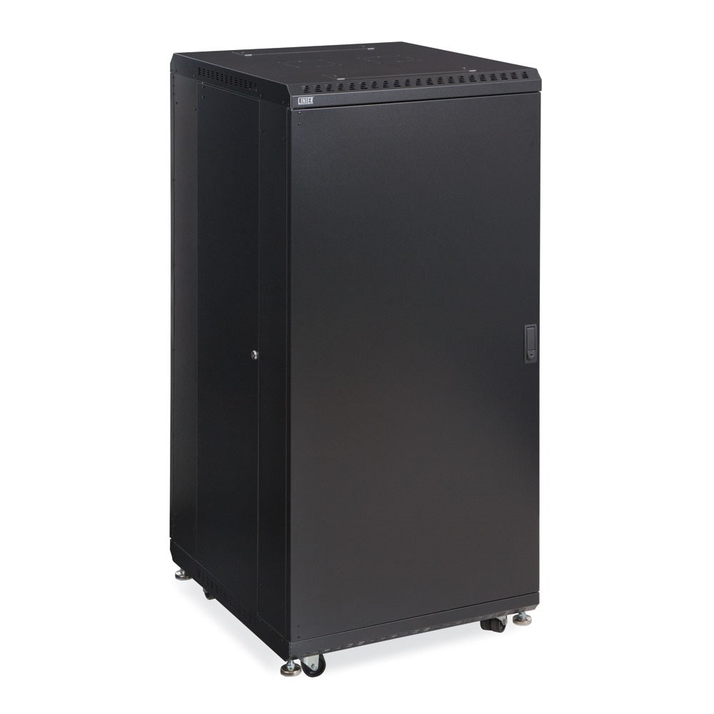 Kendall Howard 27U LINIER® Server Cabinet Solid Doors 36" Depth 3108-3-001-27