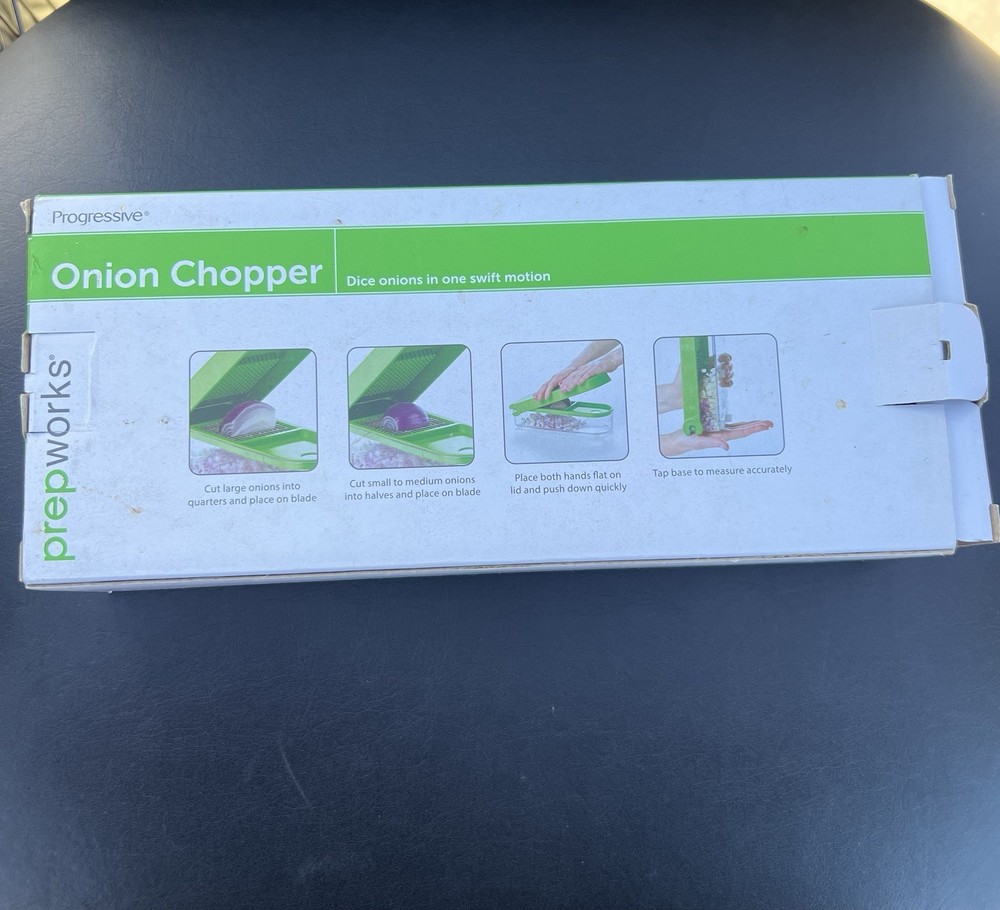 Progressive Prepworks GOC-310 Onion Chopper Push Function Manual Green