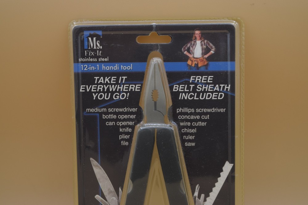 Ms. FIX-it Stainless Steel 12 IN 1 Handi Tool Multi Tool