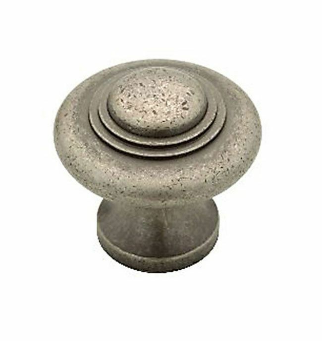 20 Knobs Handles Pulls Kitchen Cabinet Hardware Ringed Pewter
